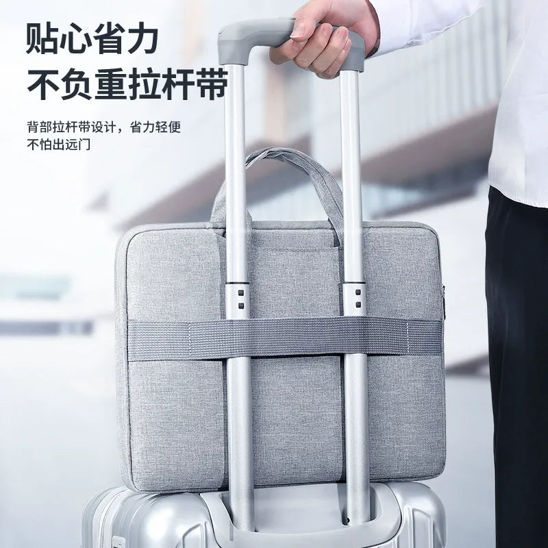 14inch Laptop Sleeve with Handle Water-Resistant, Hidden Carry Strap, Soft Inner Padding