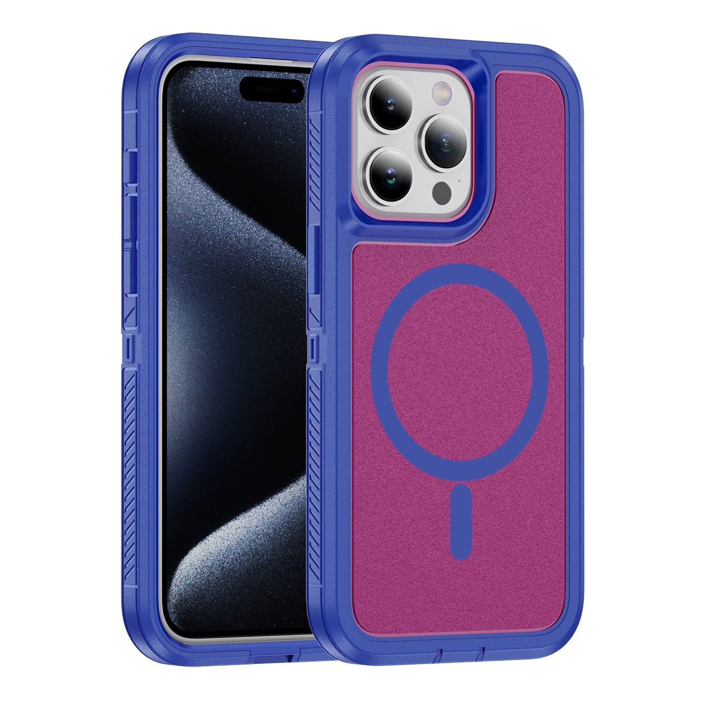 Iphone 16 case light weight 3-in-1 triple layer case otterbox defender series xt style (no logo)