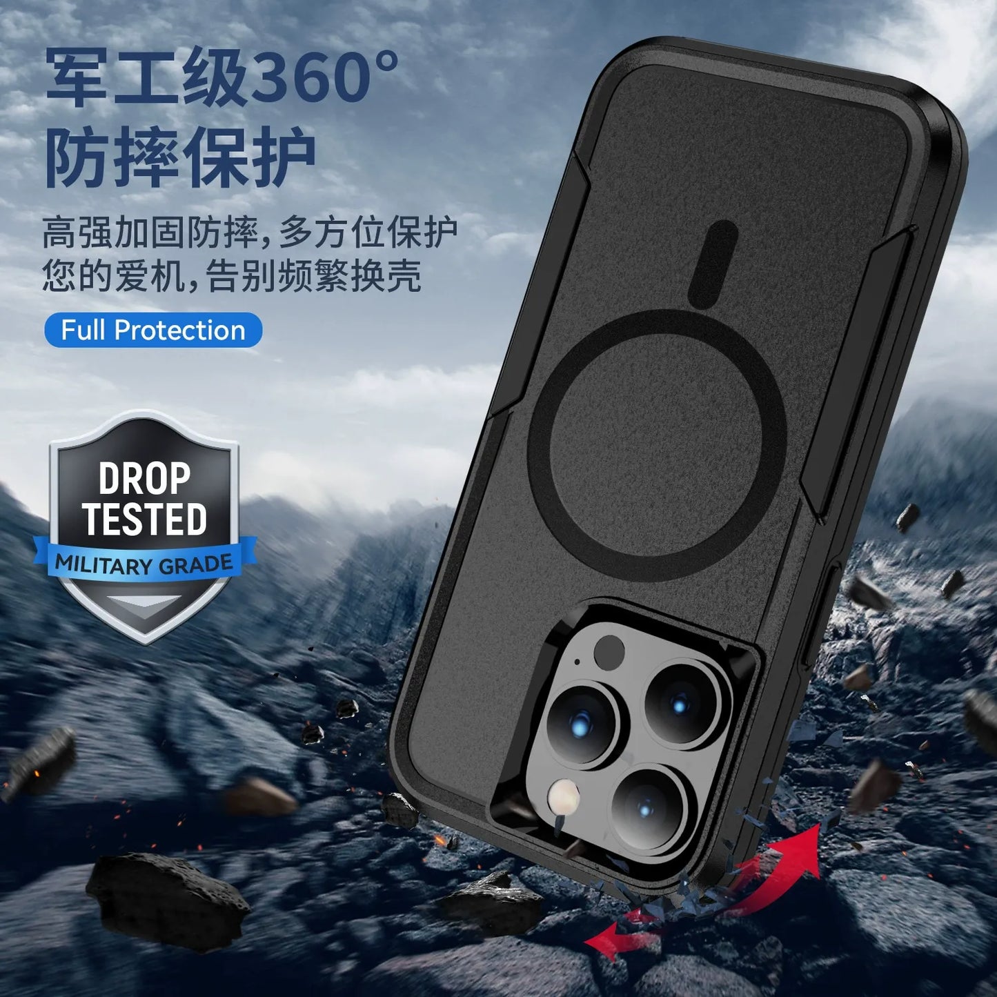 Iphone 17 air case commuter style magsafe heavy duty dual layer drop protection