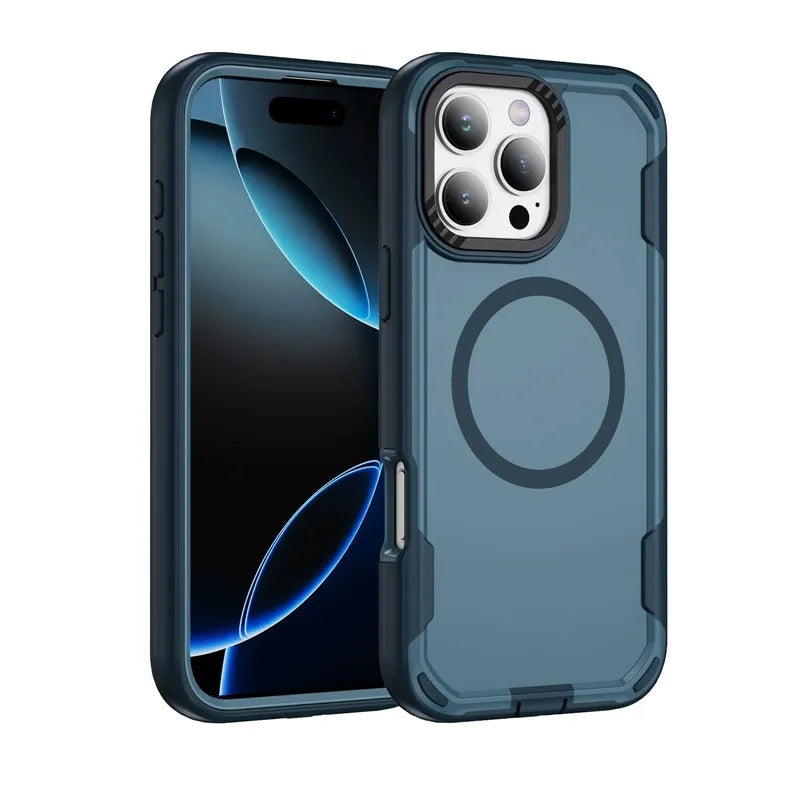 Iphone 17 Matte Finish Front + Back Slim Full Protection Case (Lightweight Design) with Dustproof Plug