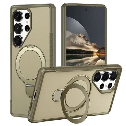 Oppo a5 pro Hybrid structure (TORRAS style) Slim Armor MagSafe Ring Stand Case