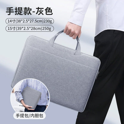 14inch Laptop Sleeve with Handle Water-Resistant, Hidden Carry Strap, Soft Inner Padding
