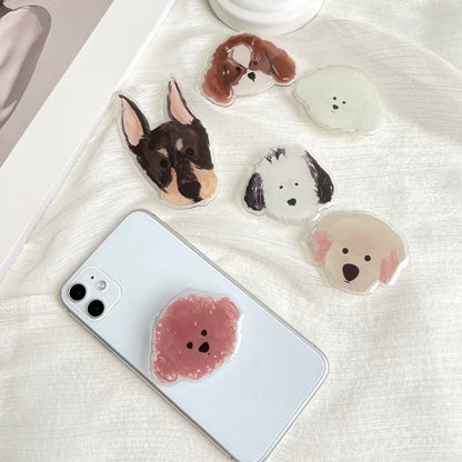 Cartoon Dog PopSocket Grips ??Cute Animal Phone Holders & Stands