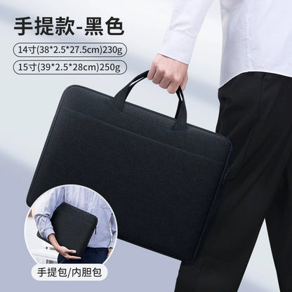 14inch Laptop Sleeve with Handle Water-Resistant, Hidden Carry Strap, Soft Inner Padding