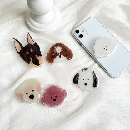 Cartoon Dog PopSocket Grips ??Cute Animal Phone Holders & Stands