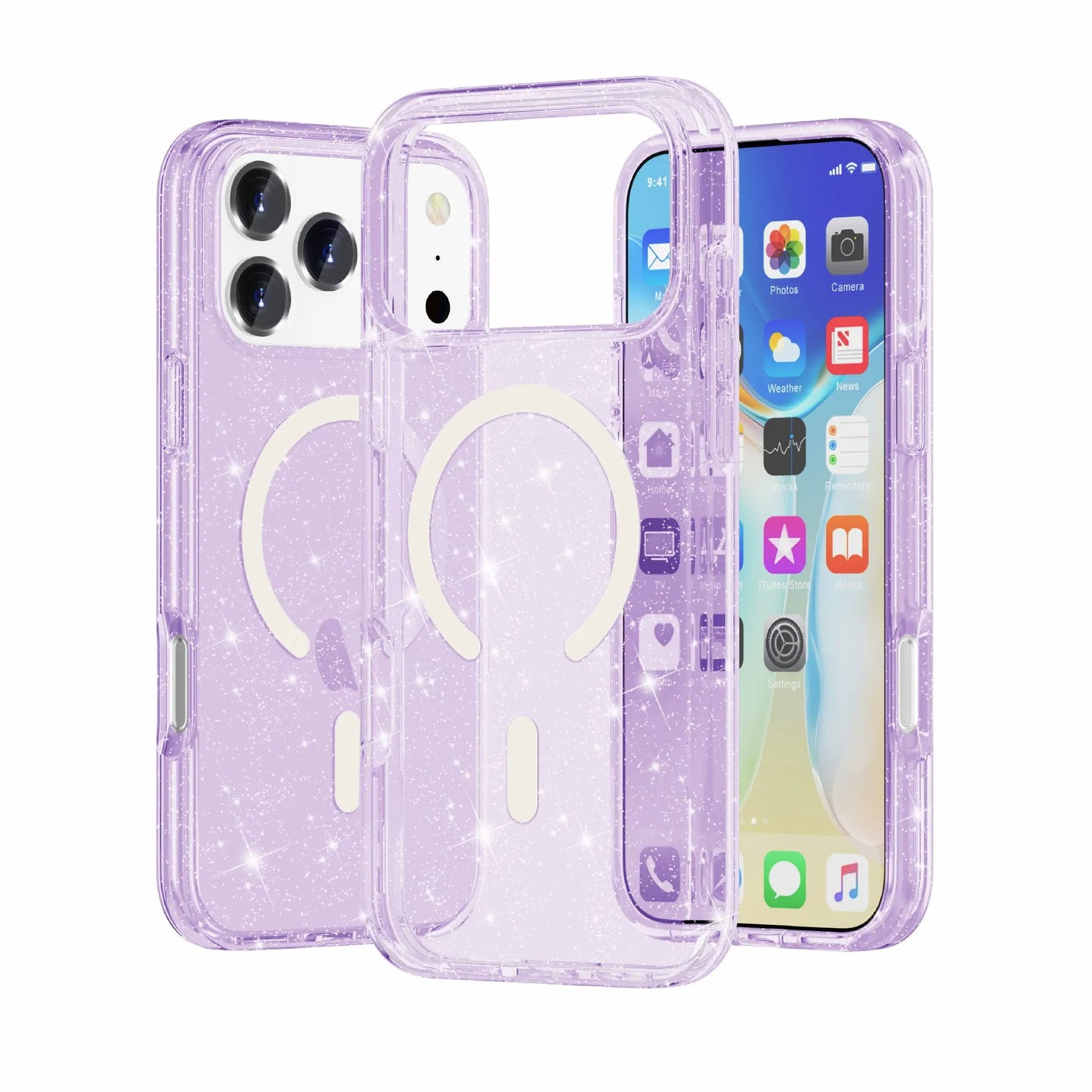 Iphone 17 air ultimate hard glitter case magsafe tough armor otterbox