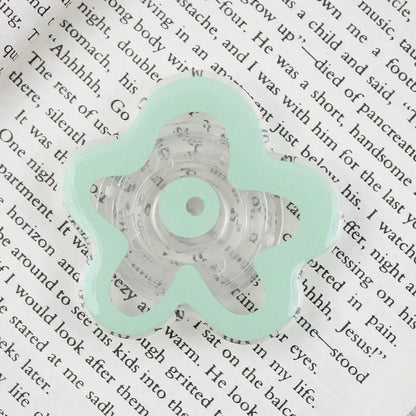 PopSocket Style Phone Holder clear floral pattern