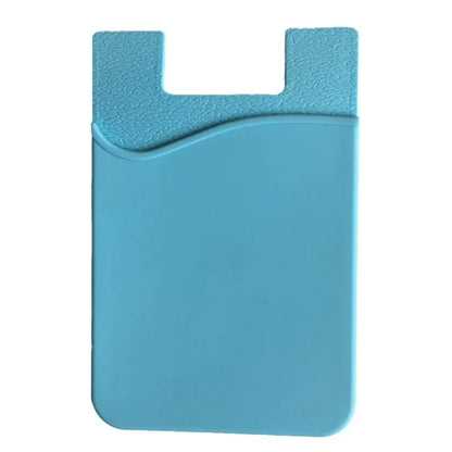 Silicone Adhesive Phone Card Holder Stick-On Wallet Pocket for Back of Phone