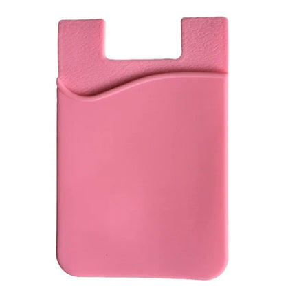 Silicone Adhesive Phone Card Holder Stick-On Wallet Pocket for Back of Phone