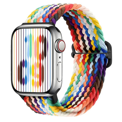Apple Watch band Braided Nylon Adjustable Buckle light weigh & Stretchy