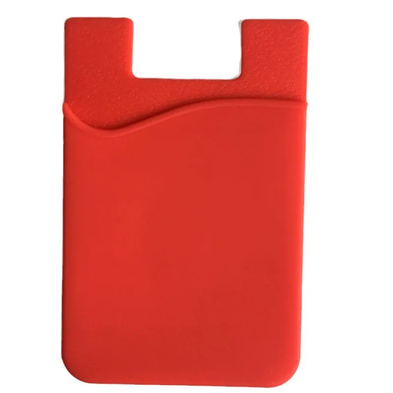 Silicone Adhesive Phone Card Holder Stick-On Wallet Pocket for Back of Phone