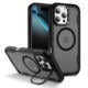 Iphone 17 air soft-touch 3 in 1 magsafe Case shockproof w foldable camera stand