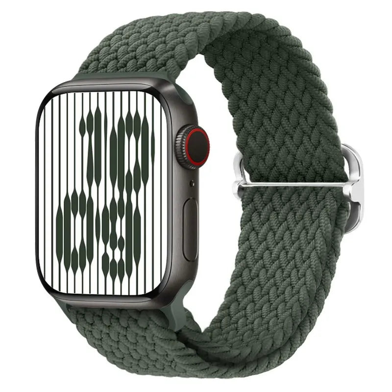 Apple Watch band Braided Nylon Adjustable Buckle light weigh & Stretchy