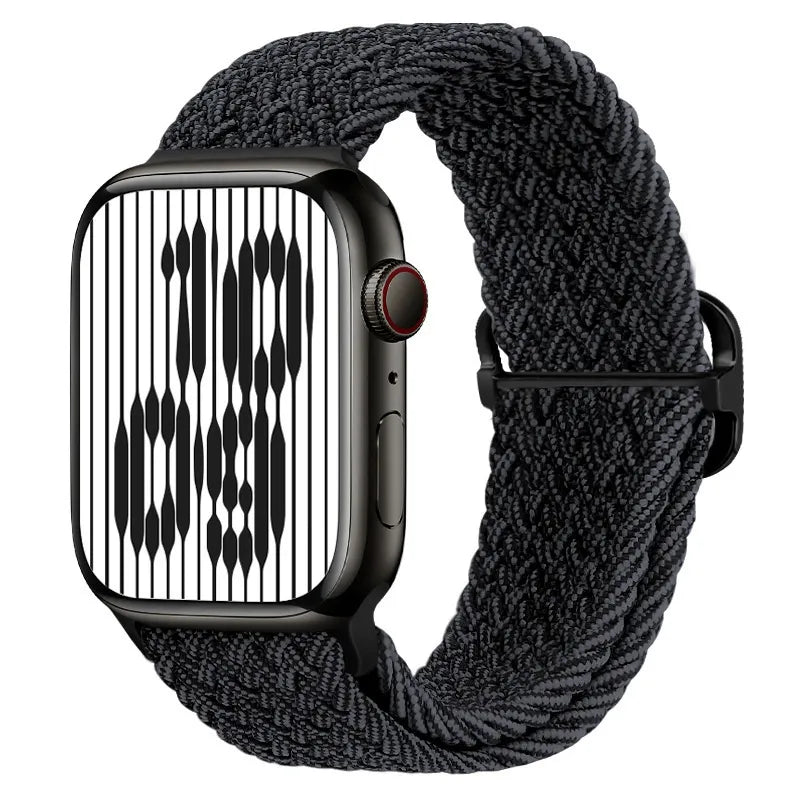 Apple Watch band Braided Nylon Adjustable Buckle light weigh & Stretchy