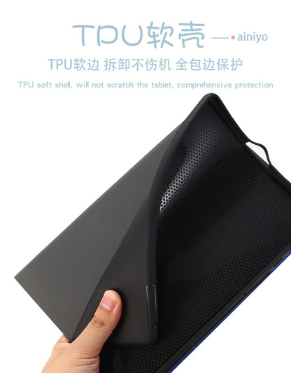 ipad case skin feel pu leather front loading style tpu back mint