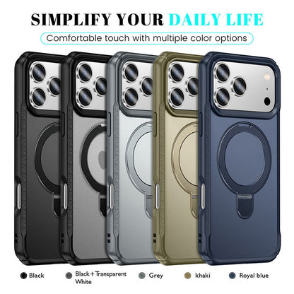 Iphone 17 air shockproof magsafe Case with Foldable Magnetic Ring Kickstand