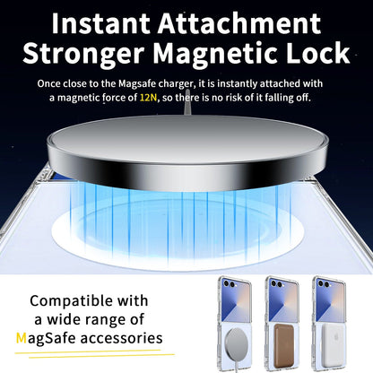 samsung galaxy z flip 5 Hybrid clear magsafe case strong magnet
