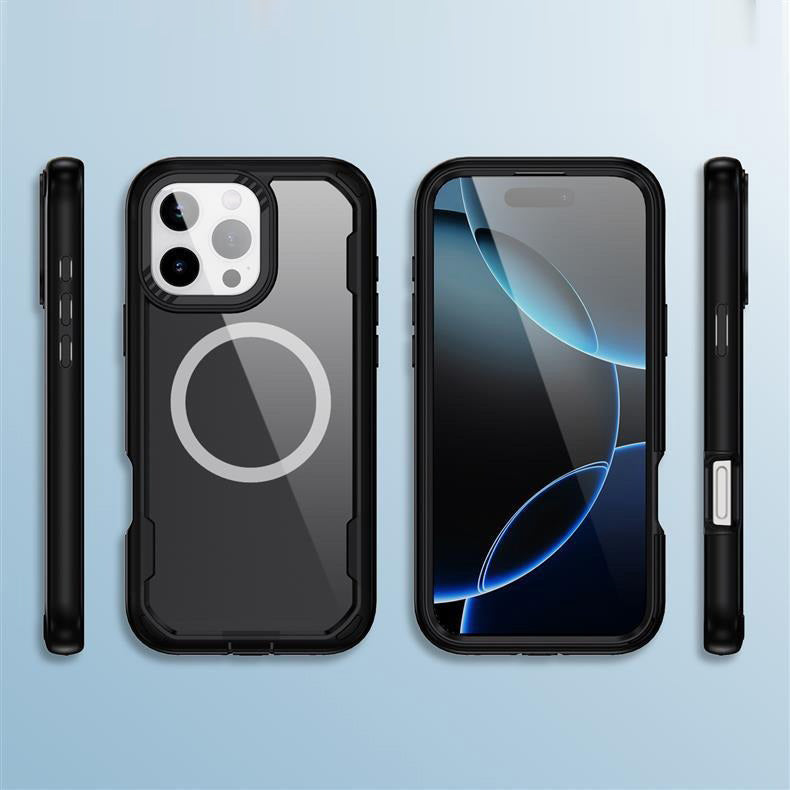 Iphone 17 Matte Finish Front + Back Slim Full Protection Case (Lightweight Design) with Dustproof Plug