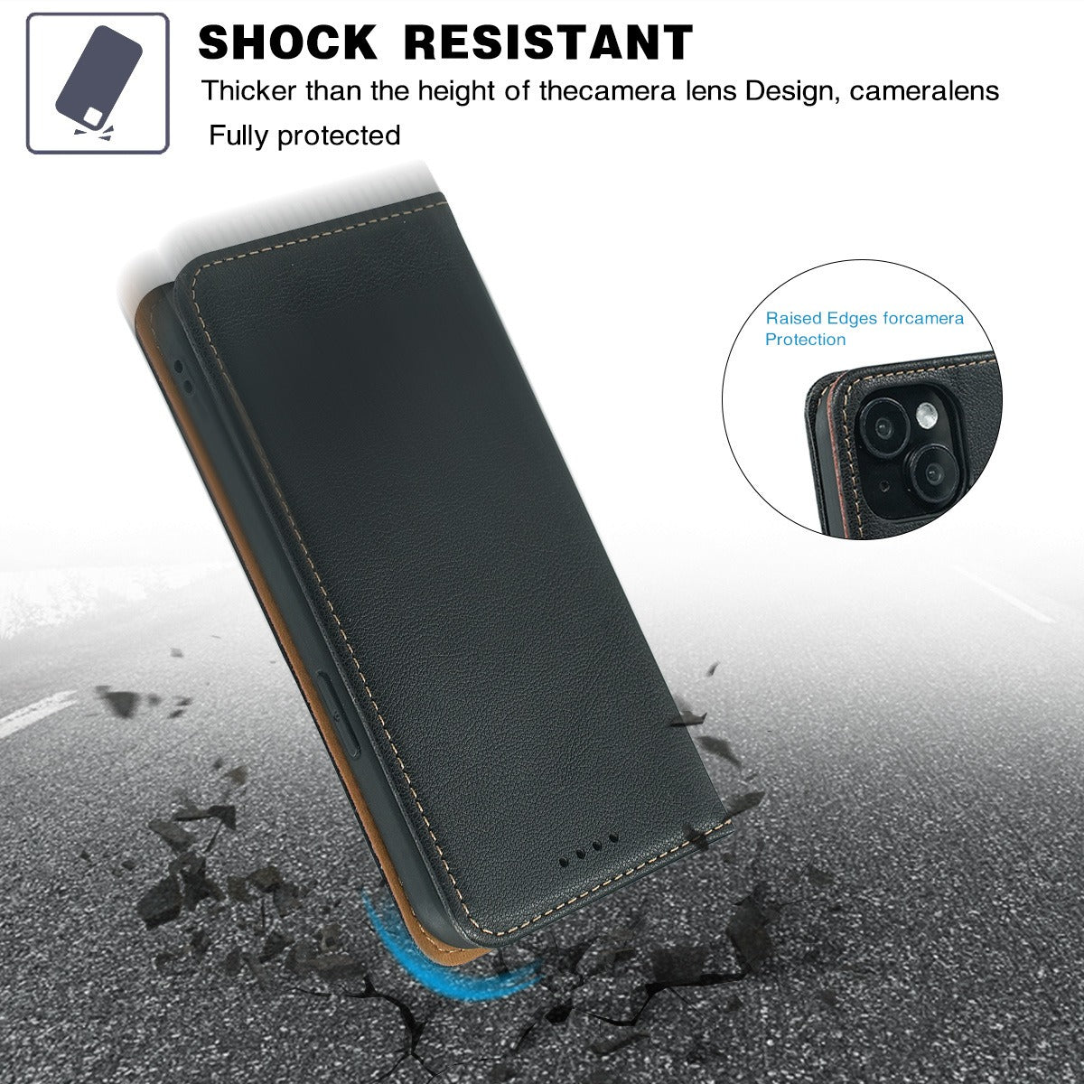 oppo reno 4z flip wallet case lichi grain finish with invisible magnetic closure (strong) & RFID blocking (w-015)