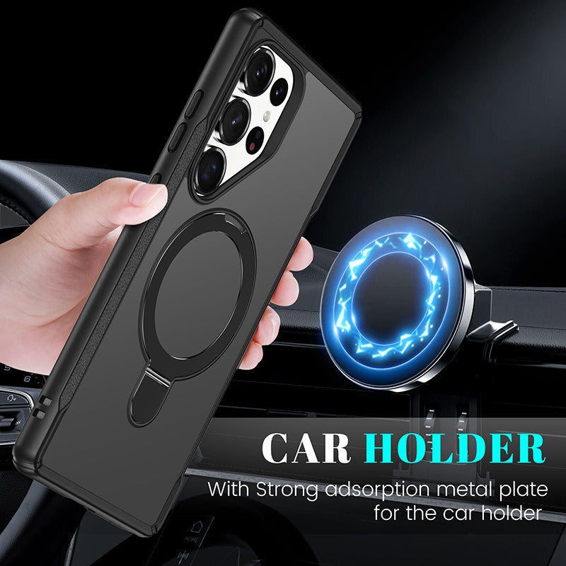 Oppo a5 pro Hybrid structure (TORRAS style) Slim Armor MagSafe Ring Stand Case