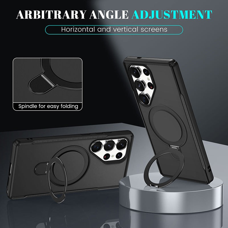 Oppo a5 pro Hybrid structure (TORRAS style) Slim Armor MagSafe Ring Stand Case