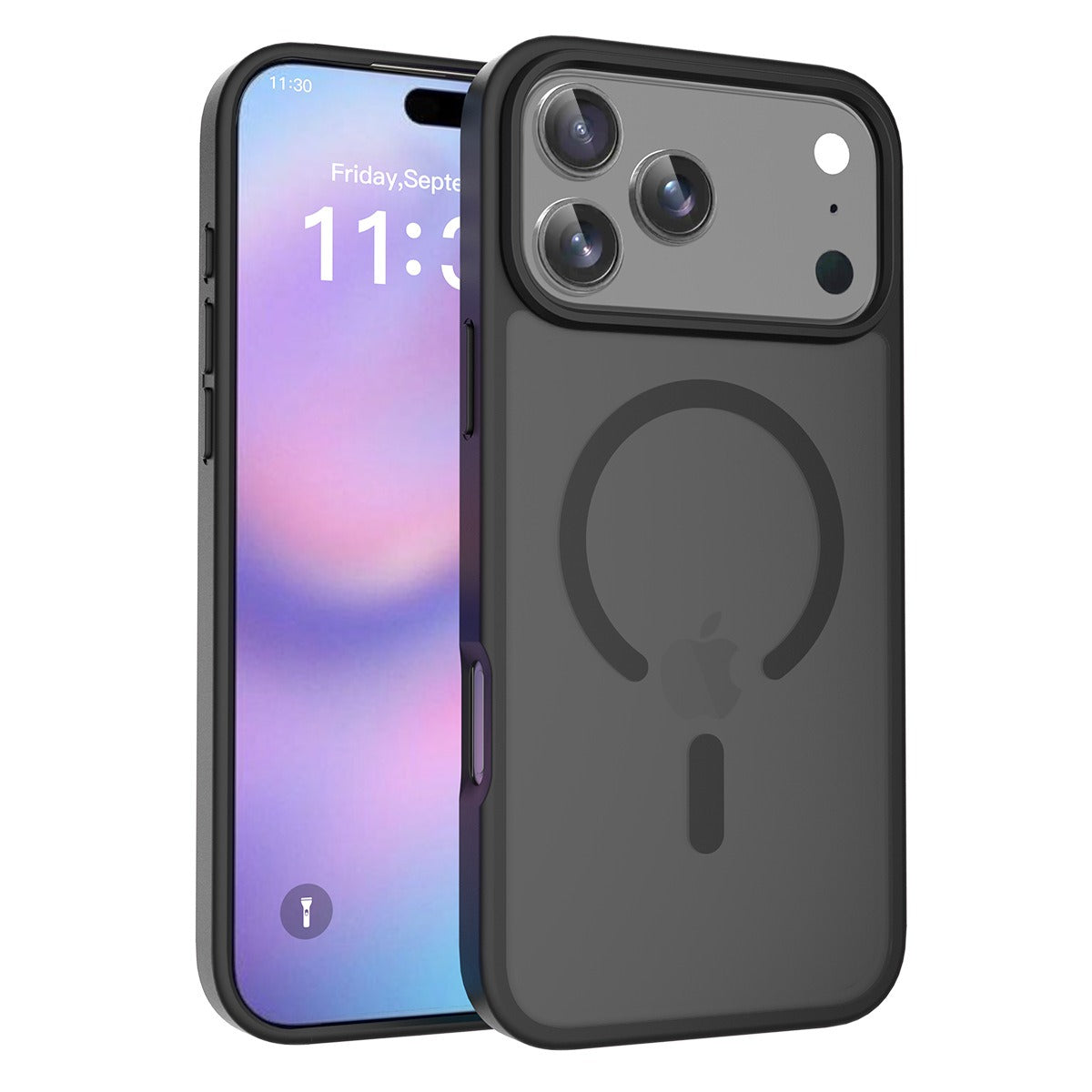Samsung galaxy A06 5g Magnetic Case Soft-Touch Frosted Translucent Black