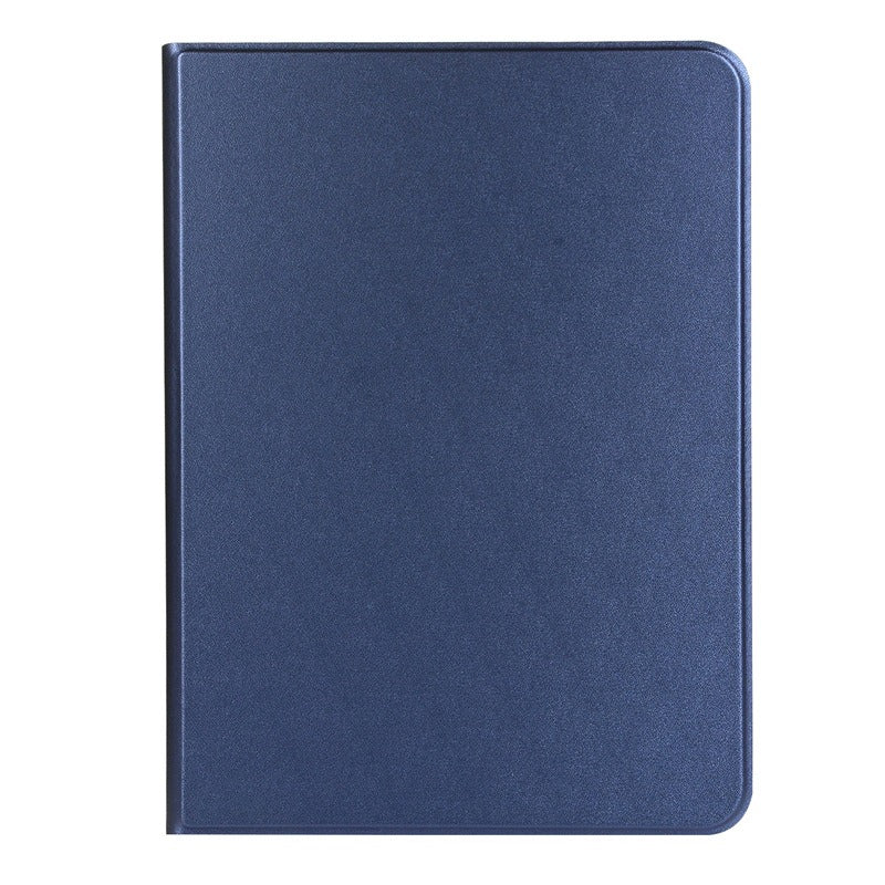 ipad case skin feel pu leather front loading style tpu back navy