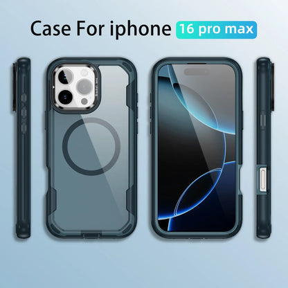 Iphone 17 air soft-touch 3 in 1 magsafe Case shockproof w foldable camera stand