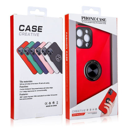 Samsung galaxy a05s Matte Finish Invisible Ring Case Dual Layer with 360° Rotating Stand (B012)