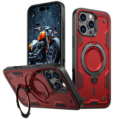 Iphone 17 air slim shockproof Case with 360? rotating Foldable Magnetic Ring Kickstand