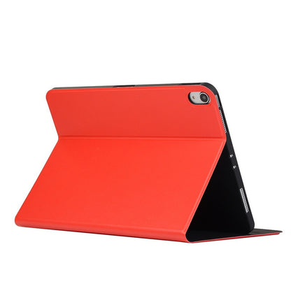 ipad case skin feel pu leather front loading style tpu back red