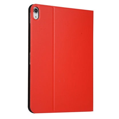 ipad case skin feel pu leather front loading style tpu back red