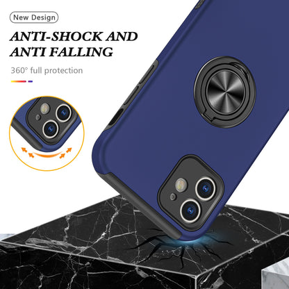 Samsung galaxy a05s Matte Finish Invisible Ring Case Dual Layer with 360° Rotating Stand (B012)
