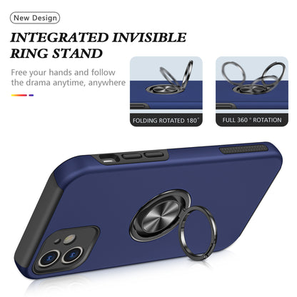 Samsung galaxy a05s Matte Finish Invisible Ring Case Dual Layer with 360° Rotating Stand (B012)