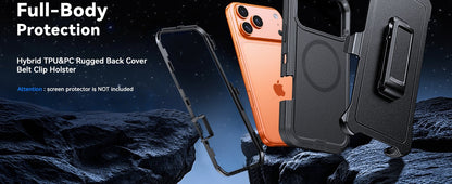 iPhone 17 Pro / 18 Pro case magsafe heavy duty dual layer drop protection