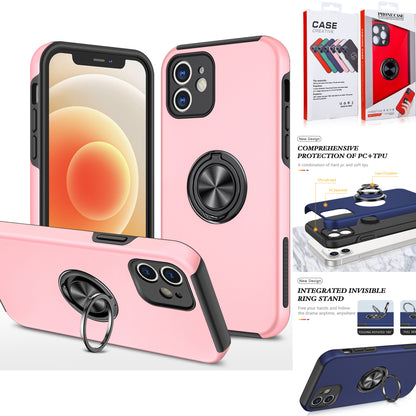 Samsung galaxy a05s Matte Finish Invisible Ring Case Dual Layer with 360° Rotating Stand (B012)