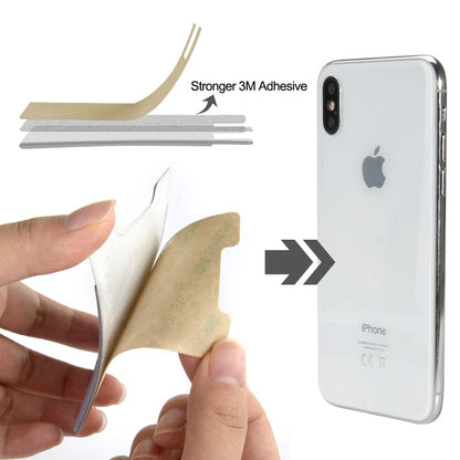 Ultra Slim Lycra Stretch Stick-On Phone Wallet – Dual Card Slots with Hidden Overlap Pocket