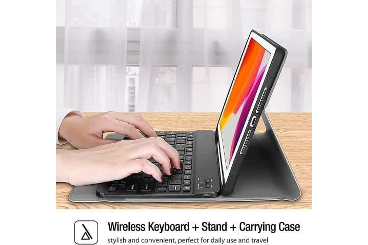 Samsung galaxy tab bluetooth keyboard case with detachable keyboard black