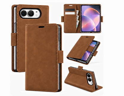 iPhone Duo suede finish PU leather wallet case 2 card slots 7 colour options
