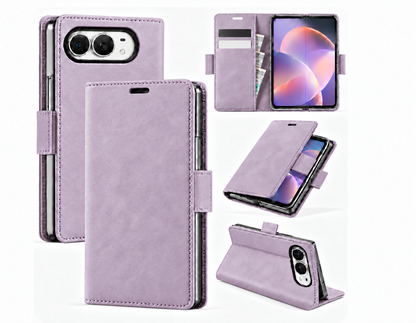 iPhone Duo suede finish PU leather wallet case 2 card slots 7 colour options