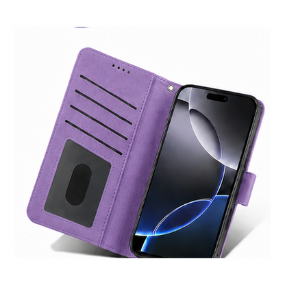 Moto E20 E30 E40 Wallet Case suede finish 4 card slots (w-016)