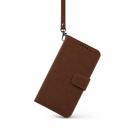 Moto E20 E30 E40 Wallet Case suede finish 4 card slots (w-016)