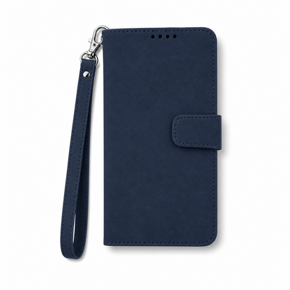 Moto E20 E30 E40 Wallet Case suede finish 4 card slots (w-016)