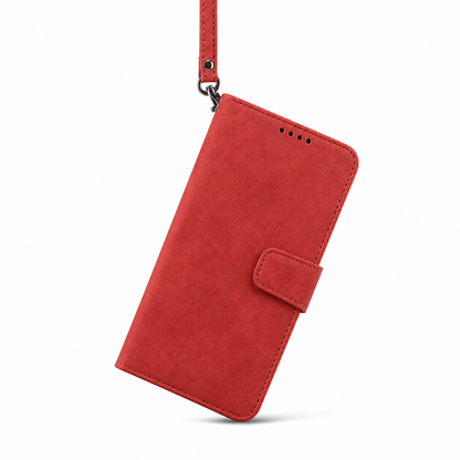 Moto E20 E30 E40 Wallet Case suede finish 4 card slots (w-016)