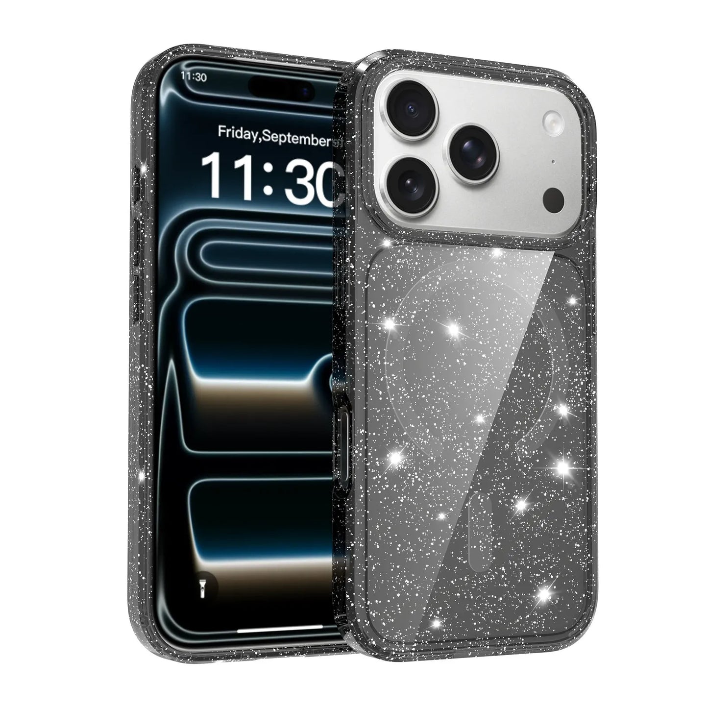 Magnetic Stardust Glitter Case black product photo
