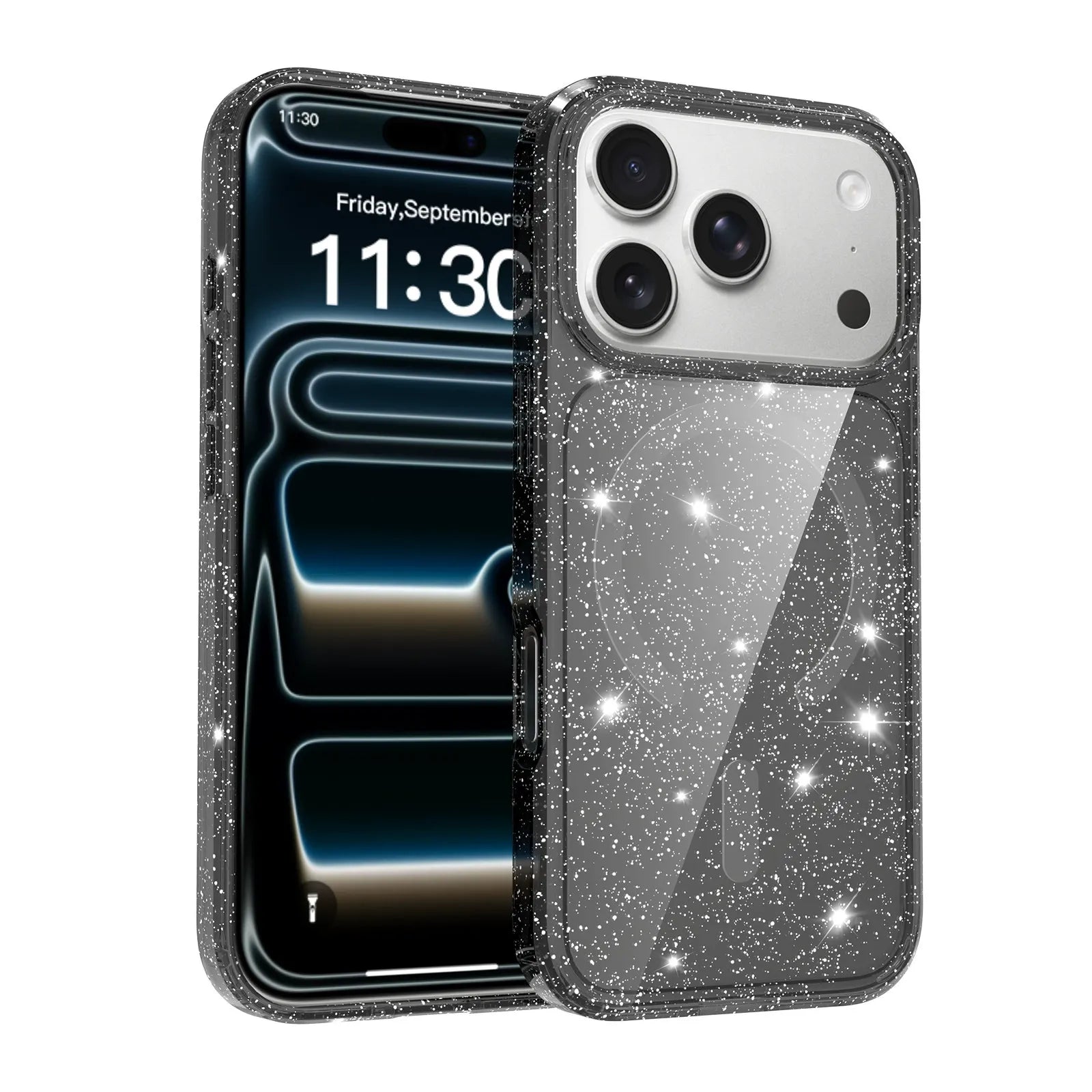 Magnetic Stardust Glitter Case black product photo