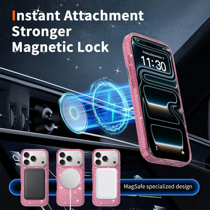 Magnetic Stardust Glitter Case MagSafe magnetic lock