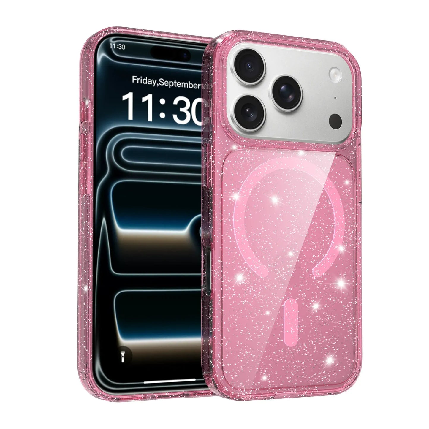 Magnetic Stardust Glitter Case pink product photo